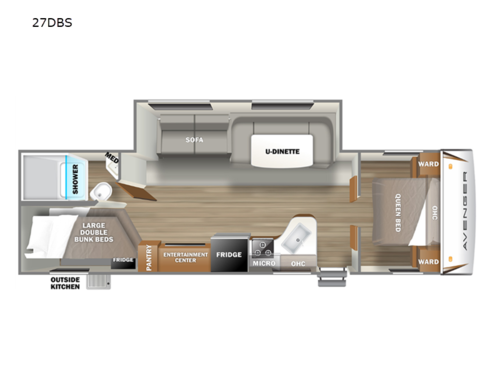 Avenger 27DBS Floorplan