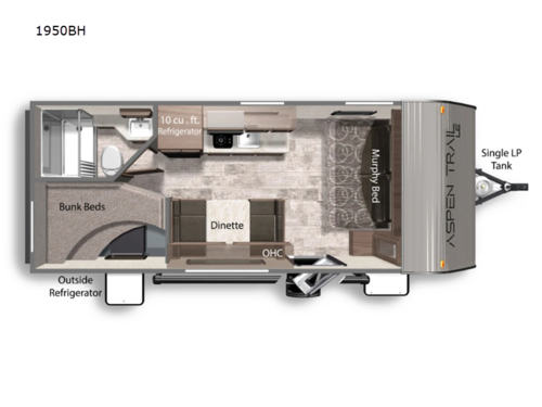 Aspen Trail LE 1950BH Floorplan
