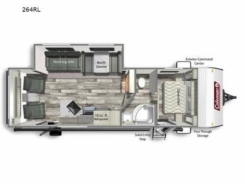 Coleman Lantern Series 264RL Floorplan