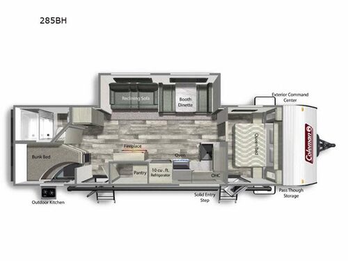 Coleman Lantern Series 285BH Floorplan