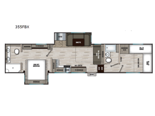 Chaparral X Edition 355FBX Floorplan