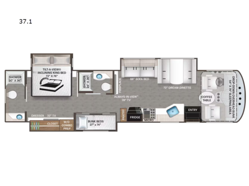 Miramar 37.1 Floorplan