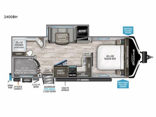 Imagine 2400BH Floorplan