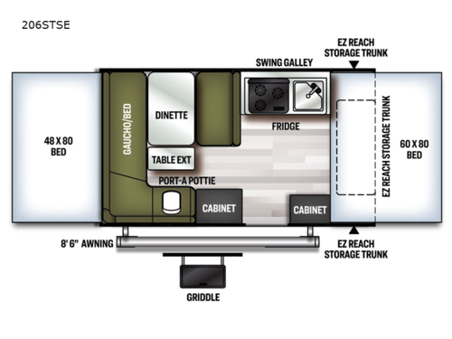Flagstaff SE 206STSE Floorplan