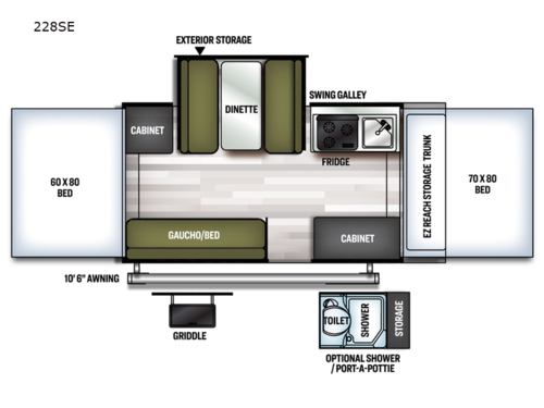 Flagstaff SE 228SE Floorplan
