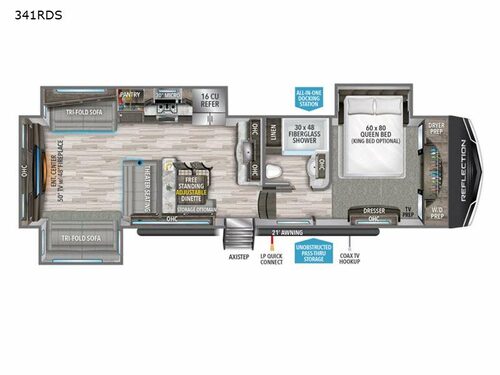 Reflection 341RDS Floorplan