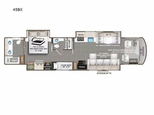 Tuscany 45BX Floorplan Image