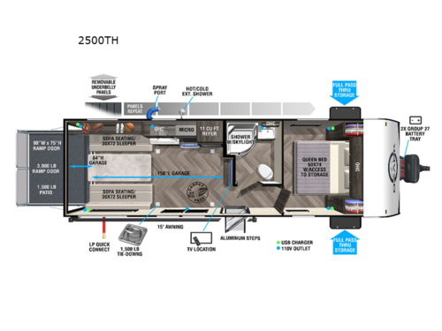 Ozark 2500THX Floorplan