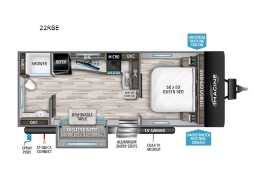 Imagine XLS 22RBE Floorplan