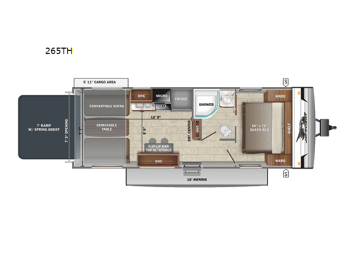Jay Flight SLX 8 265TH Floorplan