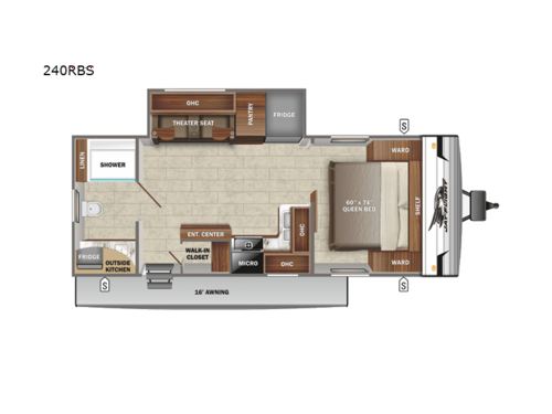Jay Flight SLX 8 240RBS Floorplan