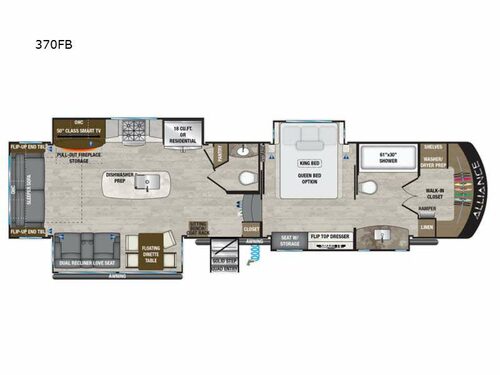 Paradigm 370FB Floorplan