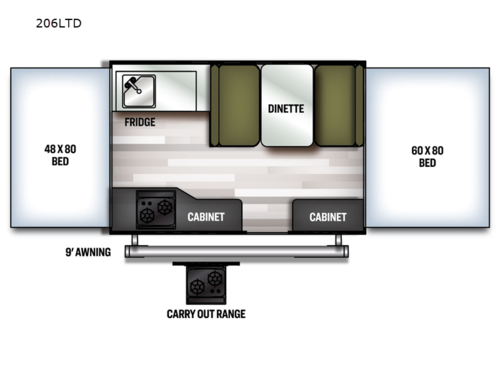 Flagstaff MAC Series 206LTD Floorplan