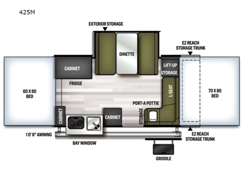 Flagstaff MAC Series 425M Floorplan
