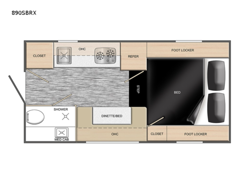 Extended Stay 890SBRX Floorplan Image