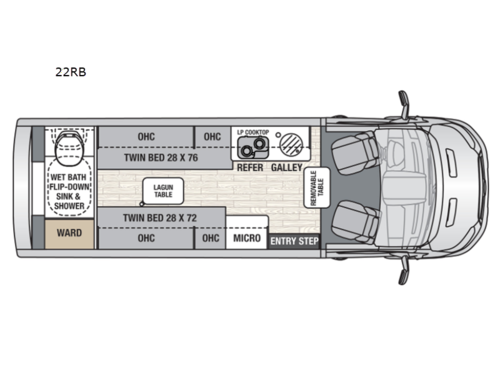 Beyond 22RB AWD Floorplan Image