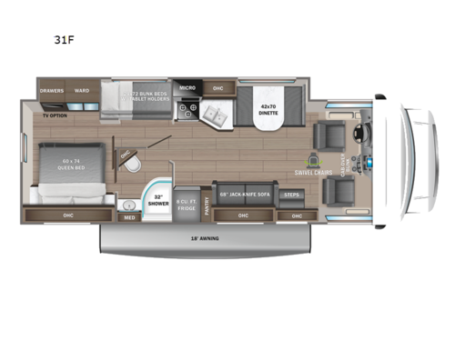 Redhawk 31F Floorplan