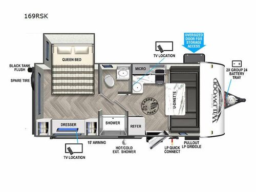 Wildwood FSX 169RSK Floorplan