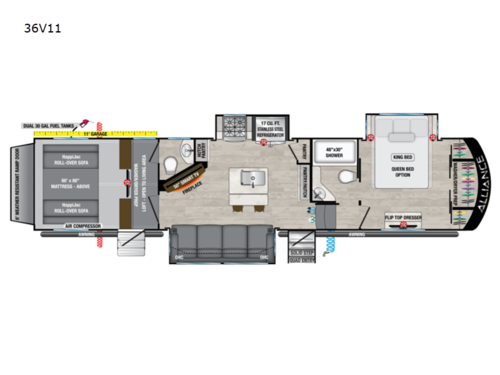 Valor 36V11 Floorplan