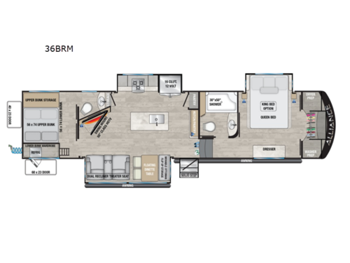 Avenue 36BRM Floorplan Image
