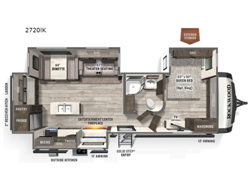 Rockwood Ultra Lite 2720IK Floorplan