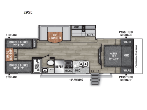 Freedom Express Select 29SE Floorplan Image