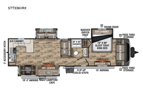 SportTrek Touring Edition STT336VRK Floorplan