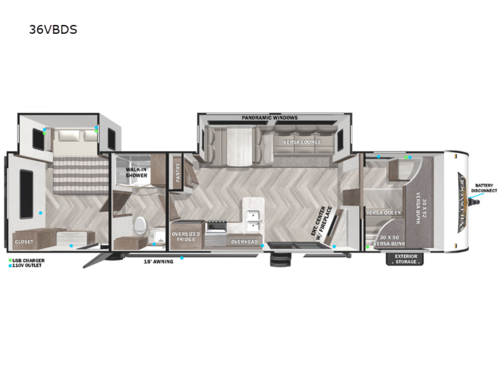Wildwood 36VBDS Floorplan