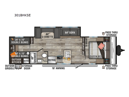 Sportsmen SE 301BHKSE Floorplan