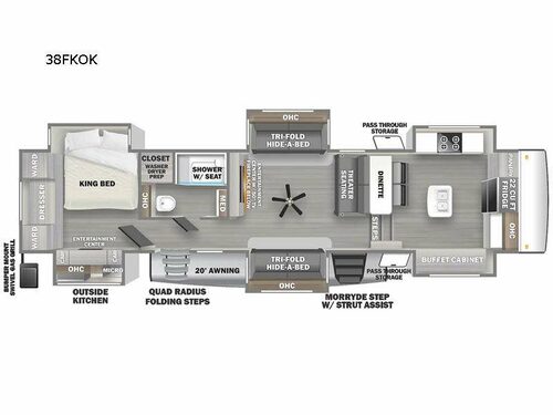 Sandpiper Luxury 38FKOK Floorplan