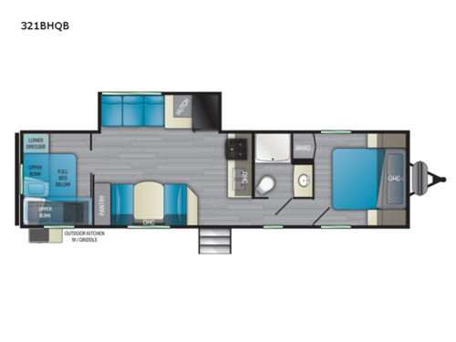 Trail Runner 321BHQB Floorplan