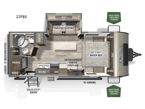 Flagstaff Micro Lite 22FBS Floorplan
