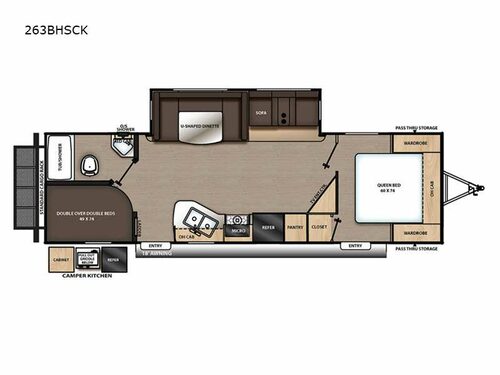 Catalina Legacy 263BHSCK Floorplan