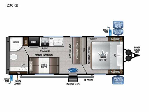 Della Terra 230RB Floorplan