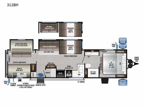 Della Terra 312BH Floorplan
