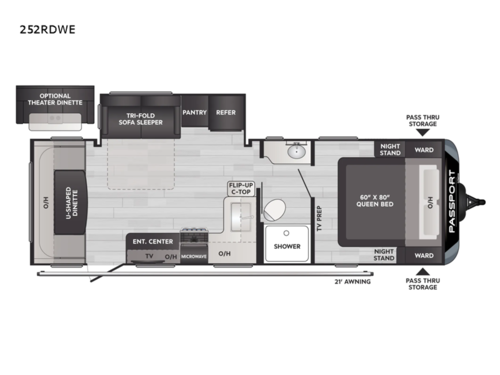 Passport SL 252RDWE Floorplan Image