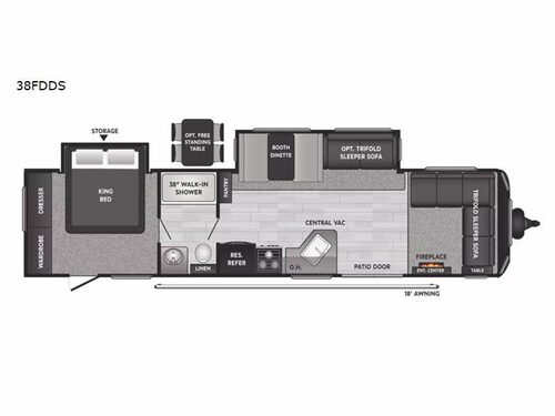Hideout 38FDDS Floorplan