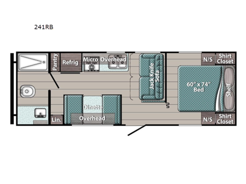 Ameri-Lite Ultra Lite 241RB Floorplan