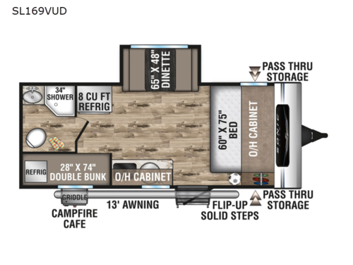 Sonic Lite SL169VUD Floorplan