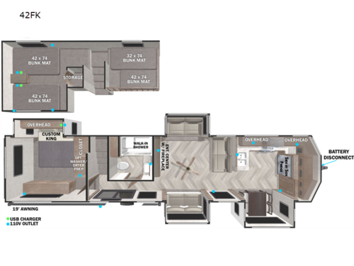 Salem Grand Villa 42FK Floorplan