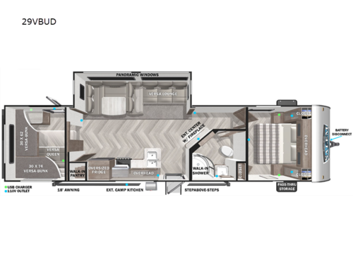 Salem 29VBUD Floorplan