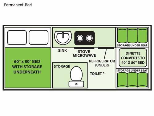Expedition Permanent Bed Floorplan Image