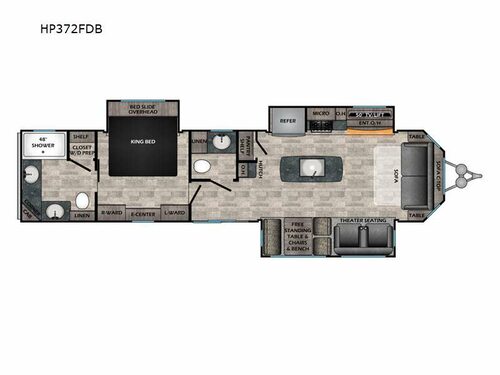 Hampton HP372FDB Floorplan