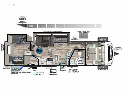 Vibe 32BH Floorplan