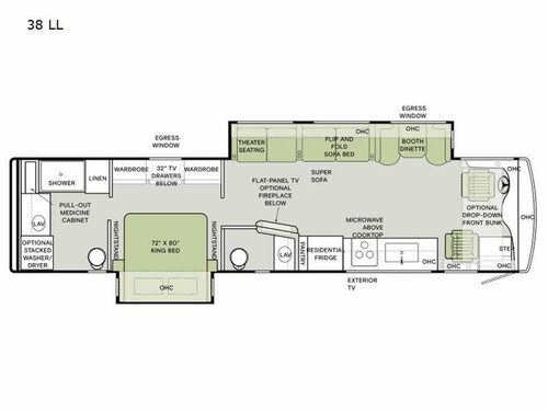 Allegro RED 340 38 LL Floorplan Image