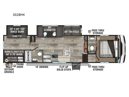 Sportsmen 302BHK Floorplan