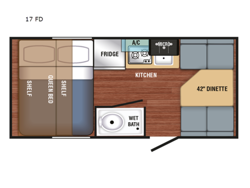 Bushwhacker Plus 17 FD Floorplan