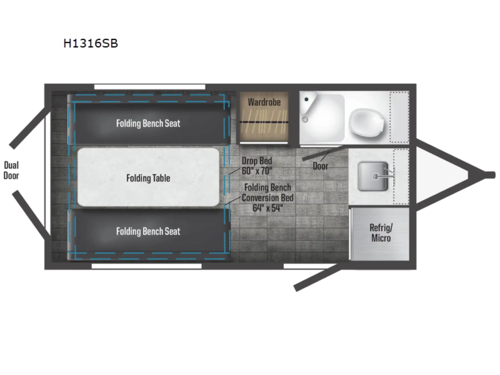 Hike 100 H1316SB Floorplan