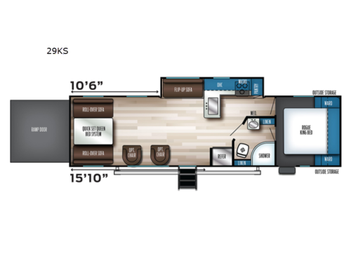 Vengeance Rogue 29KS Floorplan
