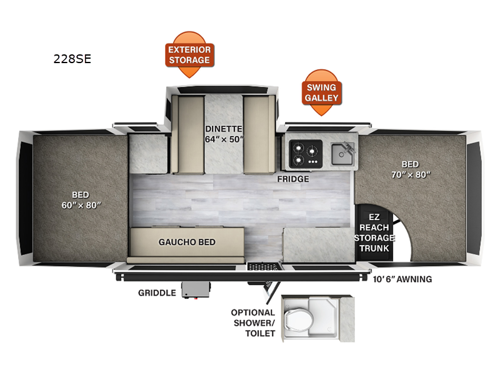 Flagstaff SE 228SE Floorplan